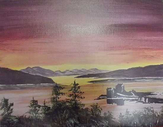Sunset Eilan Donan